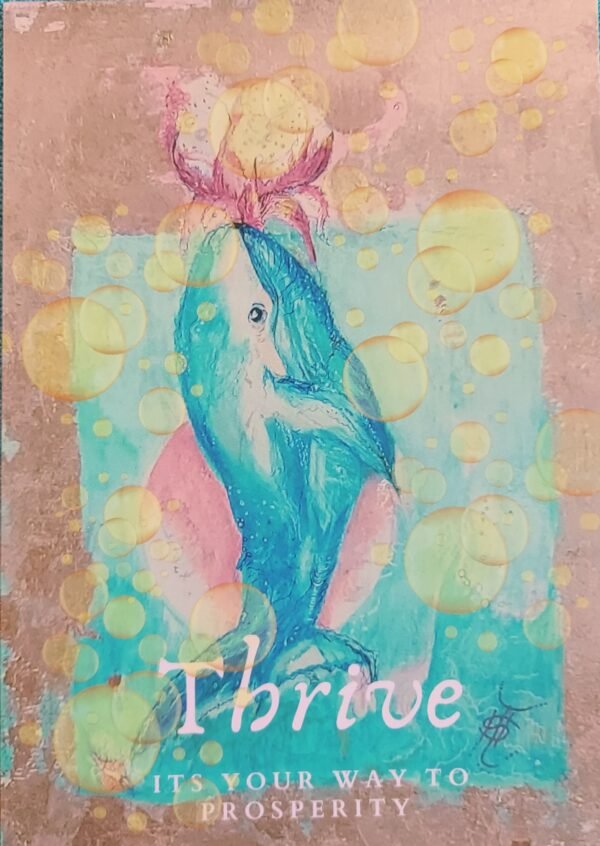 Thrive, medium sized print, matte, soft rose blend